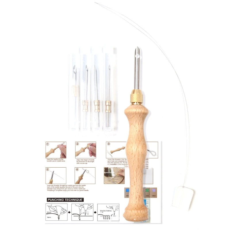 

Needle Set with Needle Tip Replacement Embroidery Pen for Thread and Yarn