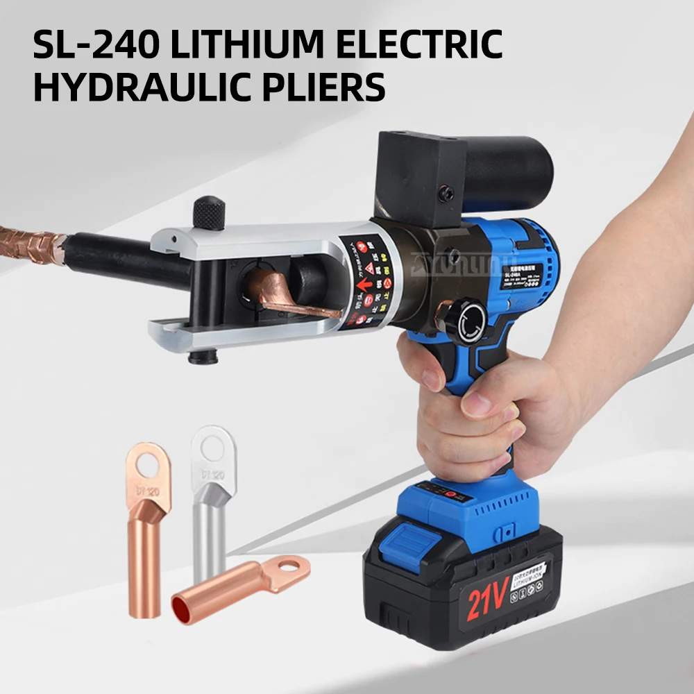 

10-240mm² Rechargeable Crimping Tool Copper And Aluminum Terminal Electric Hydraulic Crimper Electric Crimping Pliers