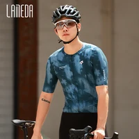 LAMEDA-Camiseta de ciclismo para hombre, ropa de ciclismo transpirable de secado rápido de manga corta, camiseta ligera que absorbe la humedad para bicicleta de carretera
