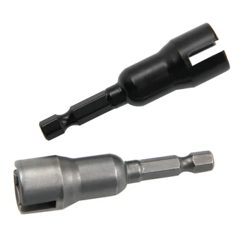 Natural color 65mm slotted socket hexagonal handle electric screwdriver wrench black butterfly hole socket wrench tool