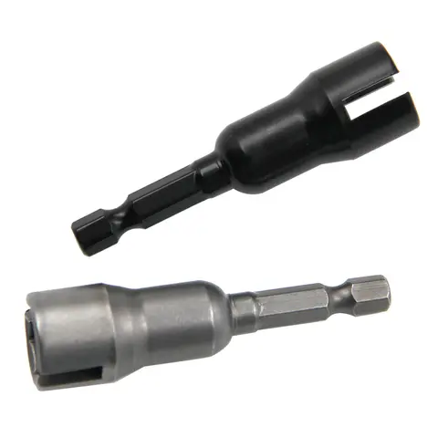 Natural color 65mm slotted socket hexagonal handle electric screwdriver wrench black butterfly hole socket wrench tool
