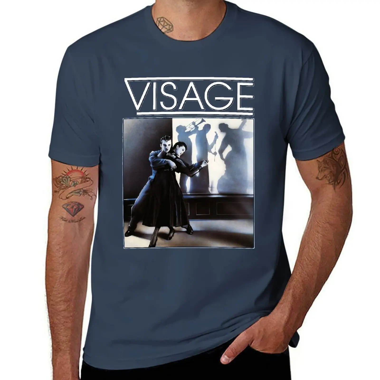 the-visage 1980 T-Shirt Work Style Casual T-Shirt