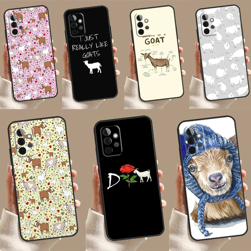 Goats Case For Samsung Galaxy A55 A35 A25 A15 A14 A34 A54 A53 A33 A23 A13 A12 A52 A51 A32 Cover