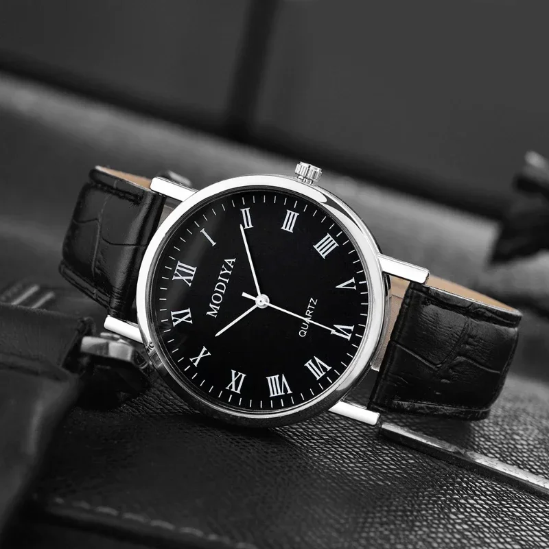 Men Watches Business Wrist Watch Luxury Leather Strap Analog Watches Quartz Wristwatches Clock Men Women Casual Simple Watch