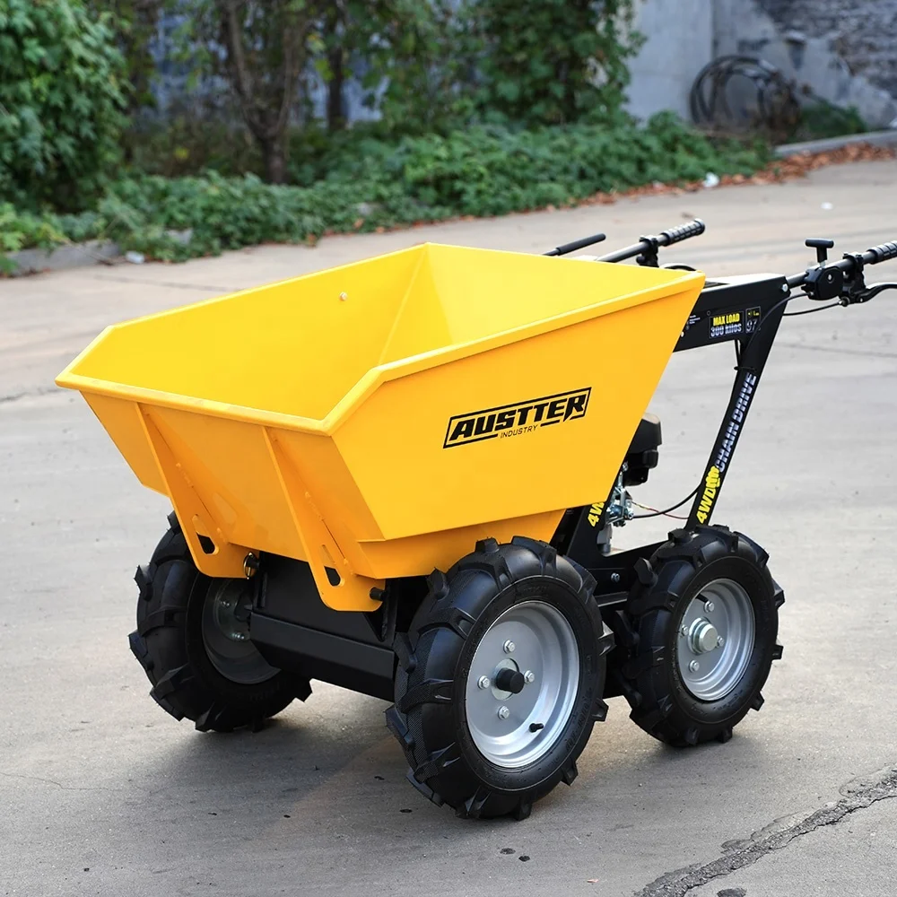 AUSTTER 250 kg 6,5 KM silnik benzynowy 4Wd Farm Mini-Dumper Barrow do transportu rolniczego