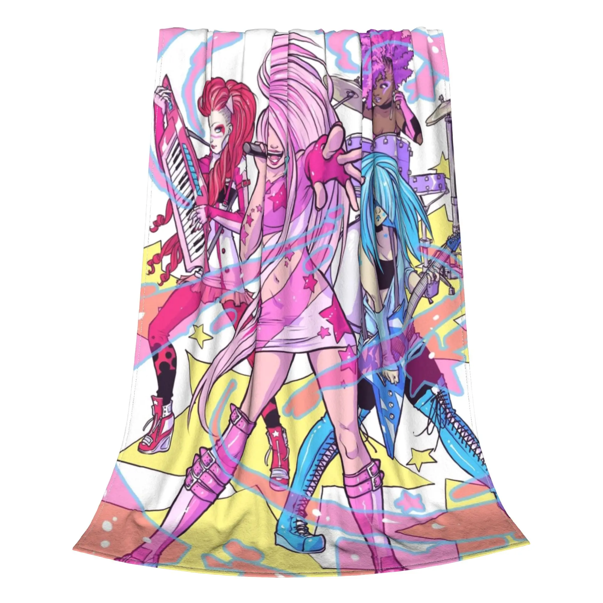  Jem And The Holograms  Jem And The Holograms Blanket All Season Cute Super Warm Throw Blankets For home Rug Piece