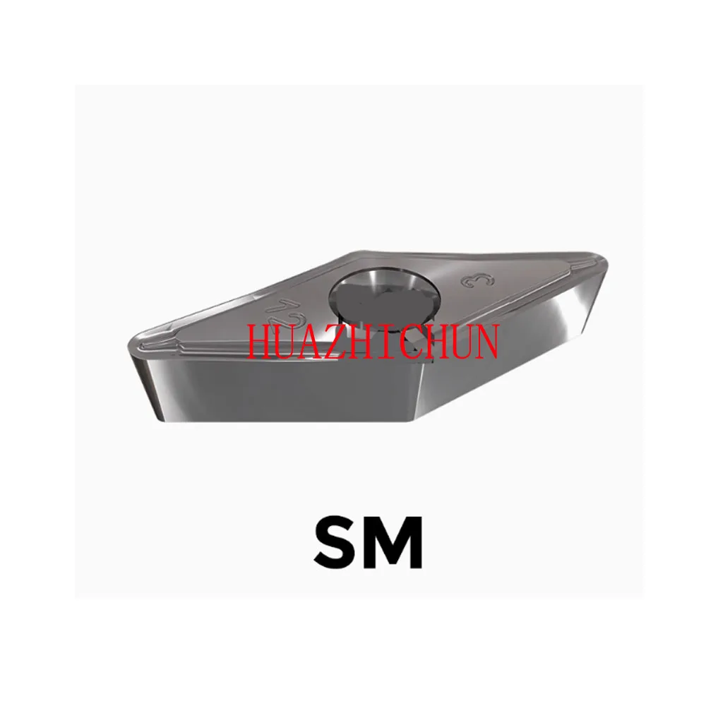 HUAZHICHUN VCMT160404-SM IC907 160402/160408 Carbide Inserts Milling Cutter Tool