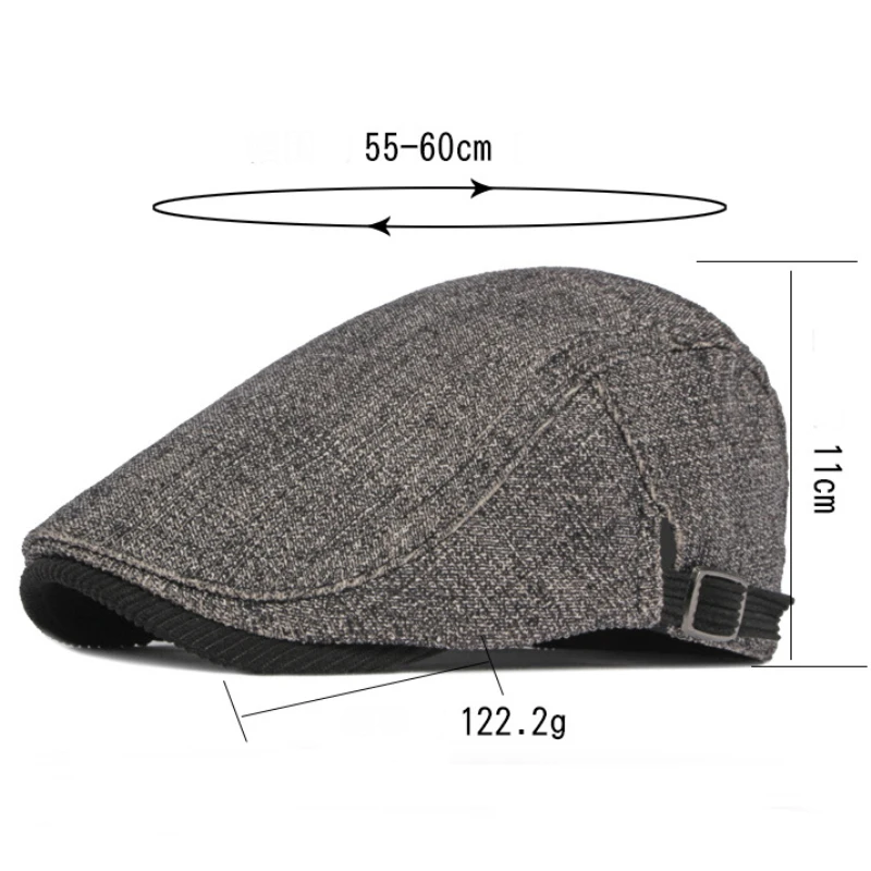 HT4090 Berets New Autumn Winter Cap Hats for Men Women Vintage Thick Warm   Flat Cap Artist Painter Hat Male Beret Cap