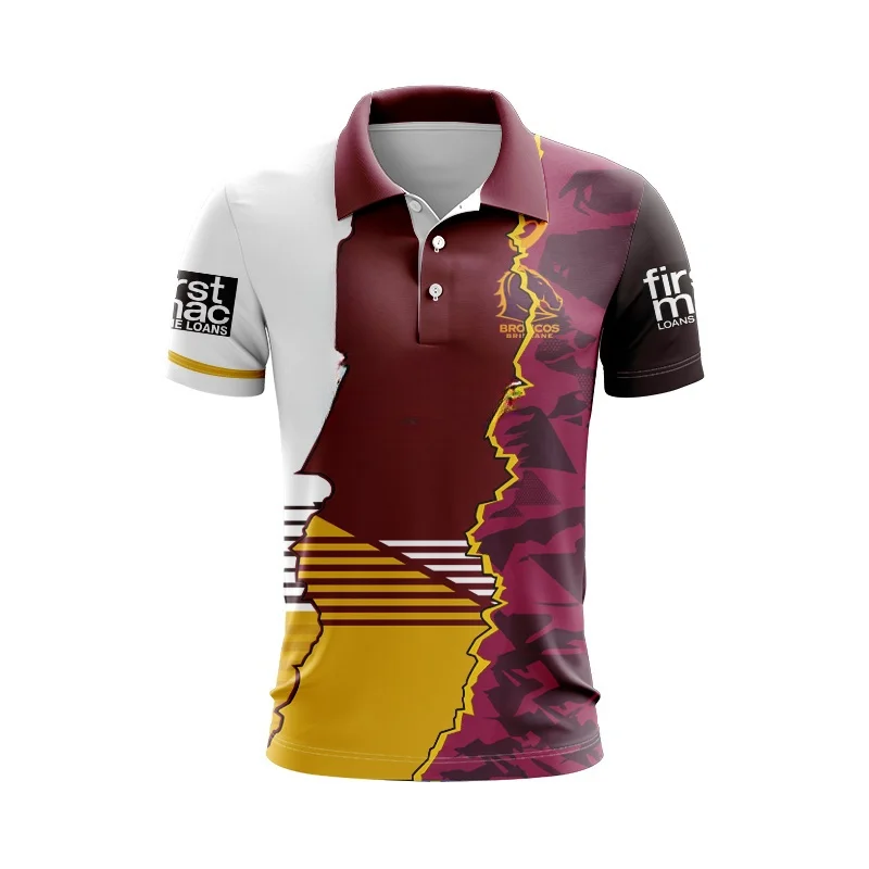 

POLO 2024 Brisbane Broncos away Indigenous rugby jersey