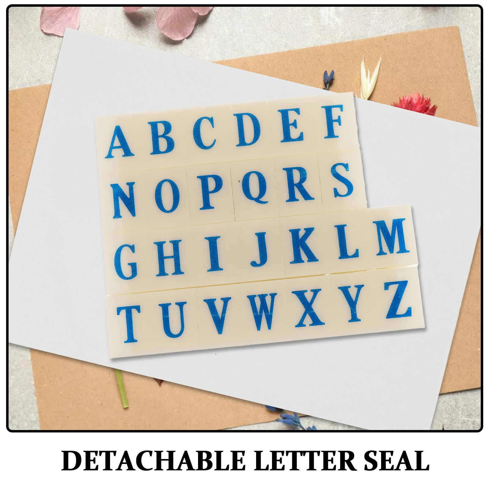 1 set di timbri alfabetici creativi staccabili kit di timbri per lettere minuscole per scrapbooking in ceramica di argilla fai da te e artigianato postale