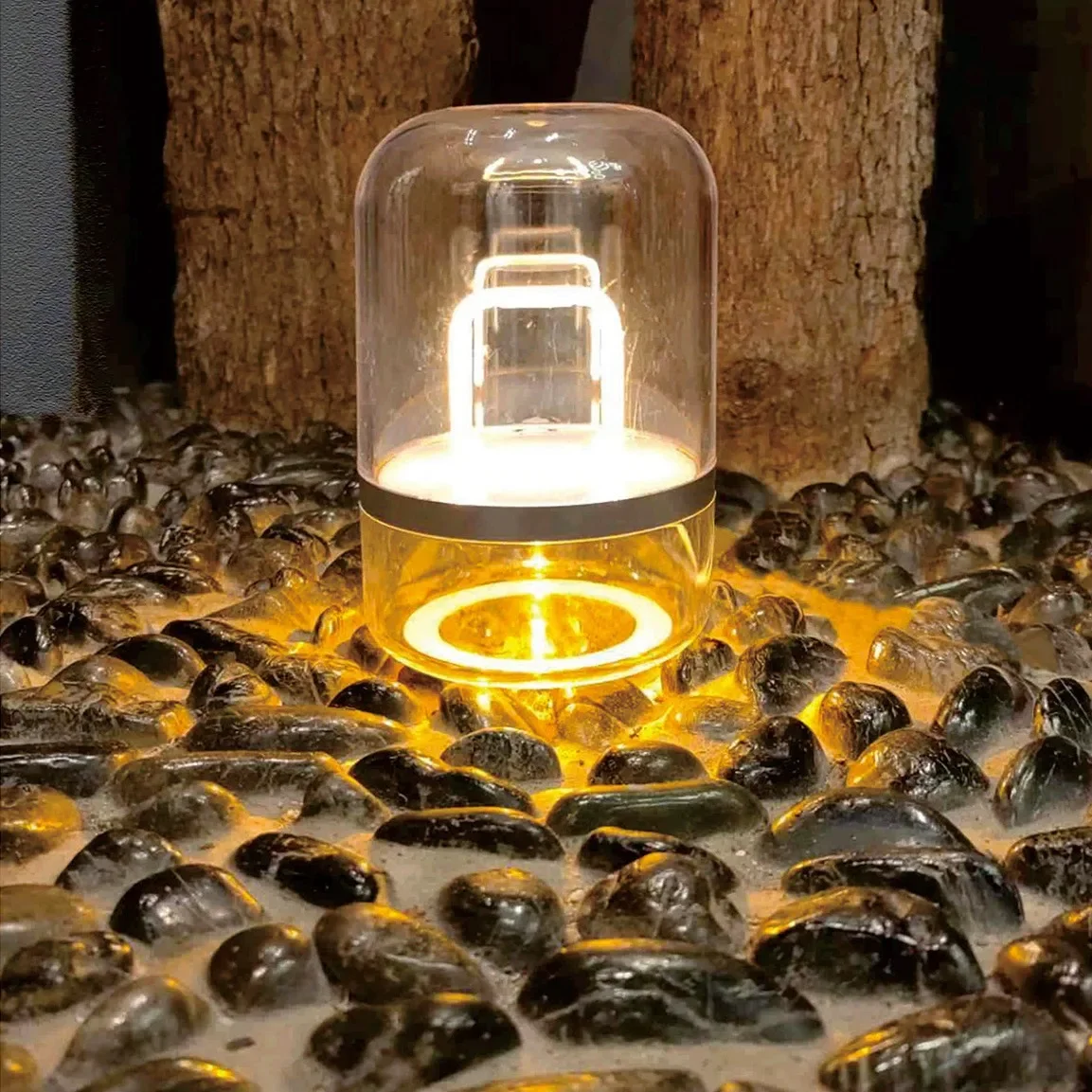 Lâmpada de mesa inteligente de longa distância amor duplo sensor lâmpada casal quarto presente de longa distância