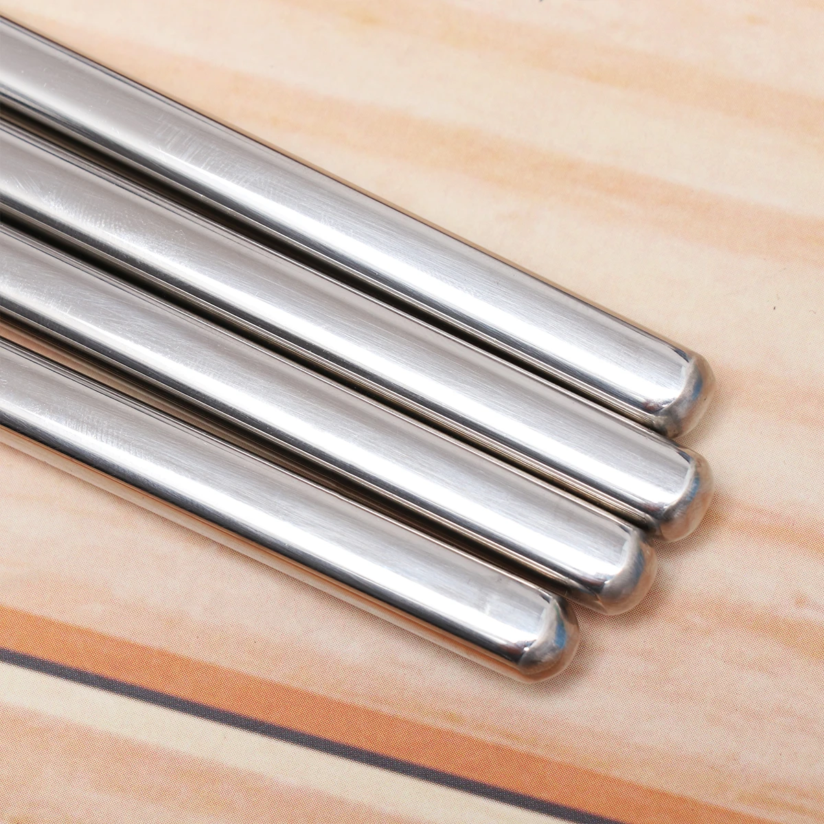

2pcs 2 Pairs Extra Long Anti-slip Stainless Steel Chopsticks for Cooking Hot Pot Eco-friendly Practical Travel Camping Storage