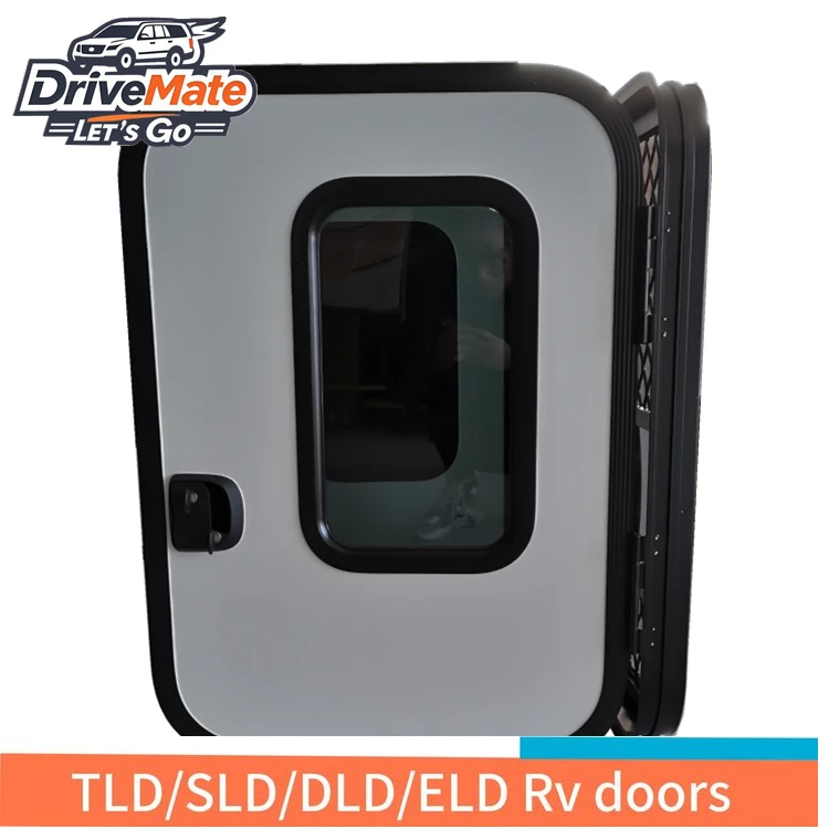 

Factory Direct Single Point Teardrop RV Camper Trailer Door with Mosquito Door Custom sizes