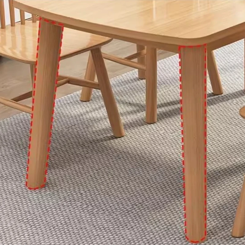 طاولات طاولة طعام من الخشب الصلب بالكامل من الشمال الحديث مع 4 6 كراسي 100 120 130 140 150 160 سم طاولة أثاث غرفة الطعام