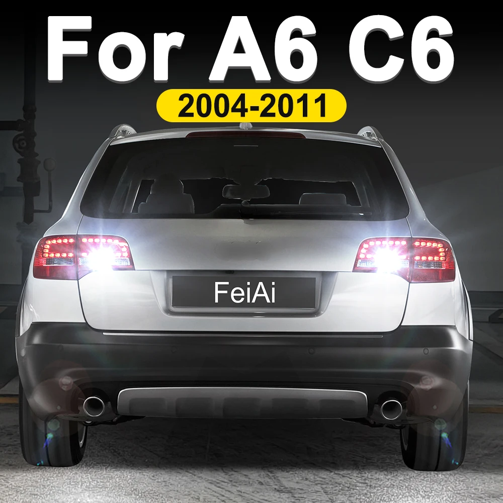 

For Audi A6 Allroad Avant C6 LED Backup Reverse Lights Reversing Lamp 2004 2005 2006 2007 2008 2009 2010 2011 A6 C6 Accessories
