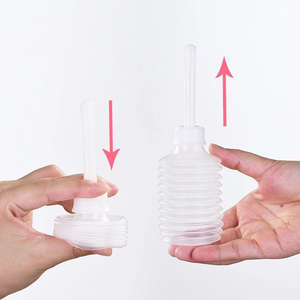 200 مل نضح شرجي مهبلي مع 8 فتحات قابلة للسحب لتنظيف الشرج والنظافة الشخصية #1