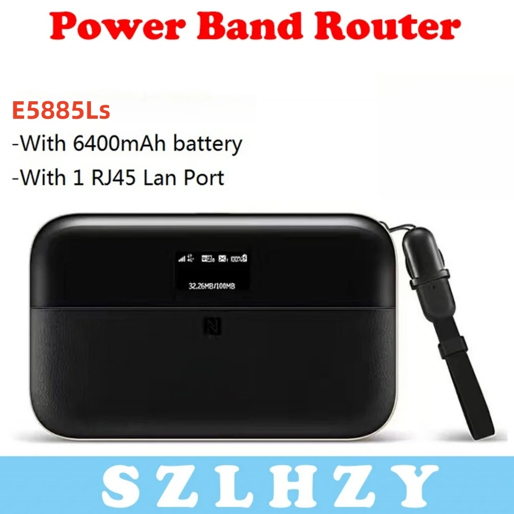

Almost New Unlocked WiFi 2 Pro 6400mAh E5885Ls-93a CAT6 300Mbps Wireless Mobile Pocket Hotspot Router Ethernet Port Multilingual