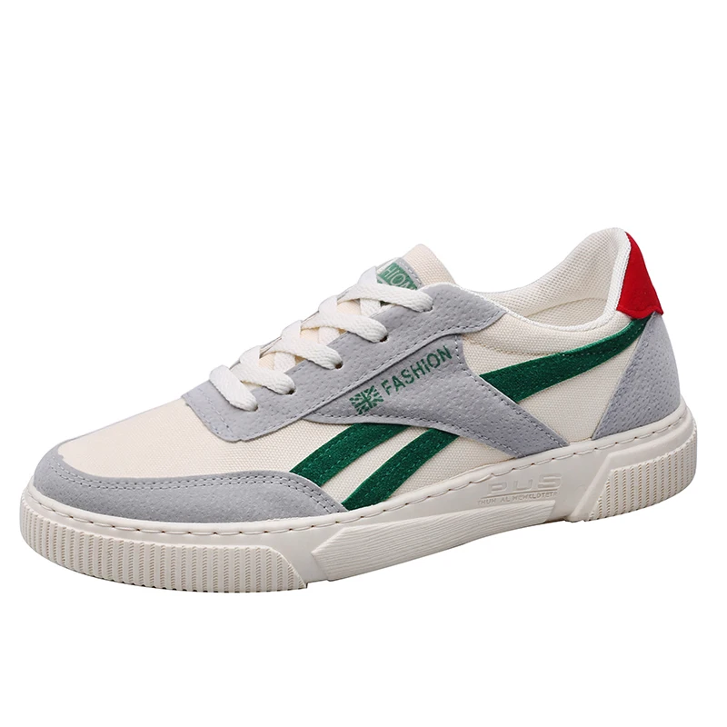 New 2026 Men's Canvas Shoes Low Top Casual Versatile Korean Style Breathable Glue-Welded Rubber Bottom Flat Heel Trendy Footwear