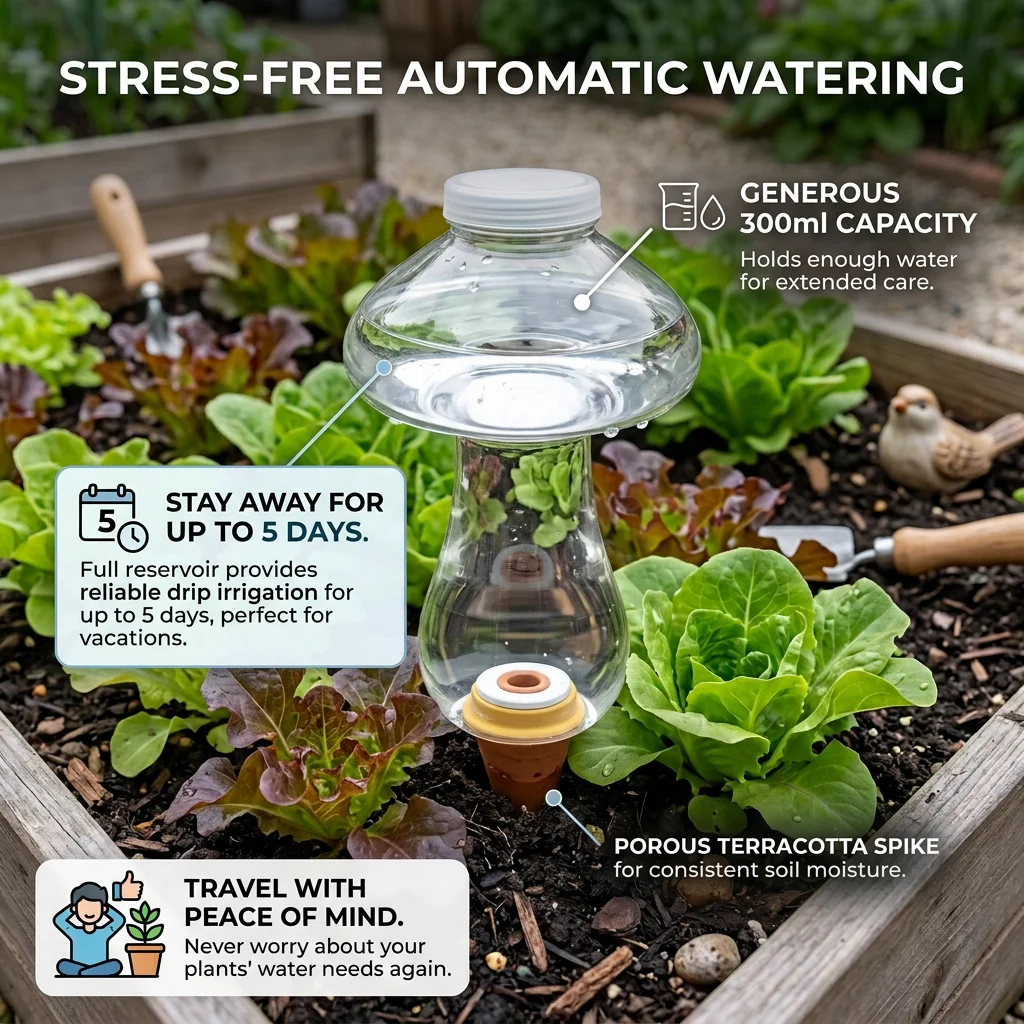 Globos de Rega Automática de 3 - Self-Watering Planter avaliação e preço