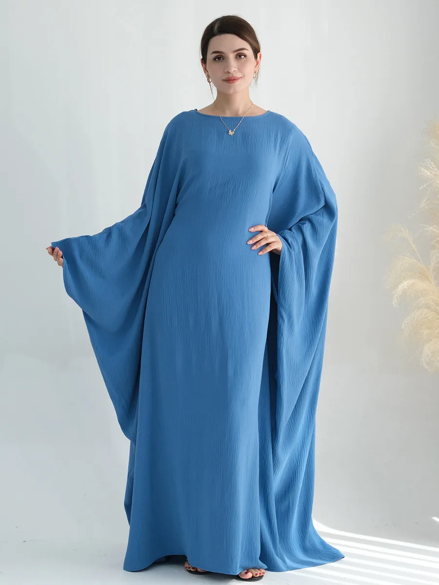 Abaya musulmana de Dubái para mujer, vestido Hijab de lujo liso y modesto, bata de Ramadán, caftán para mujer, vestidos largos de noche, ropa islámica jalabiya