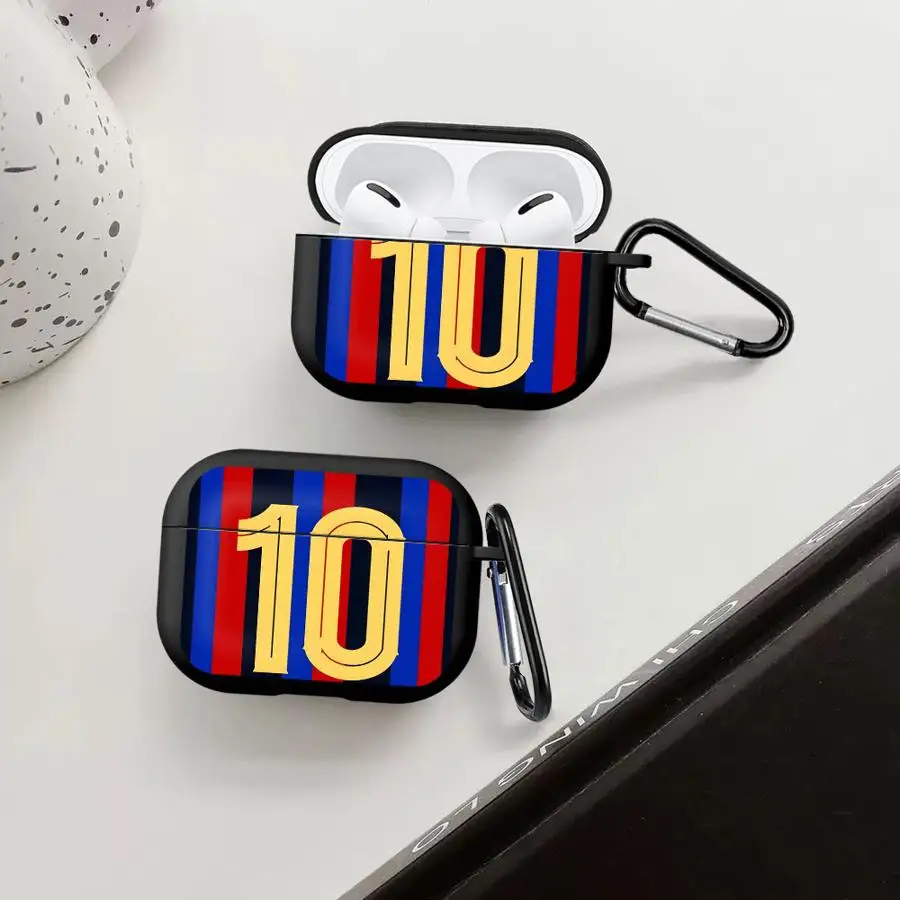 Football Number 10 Case For Airpods 1 Pro 2 Pro3 3 Pro2 4 Earphone Cases Cover