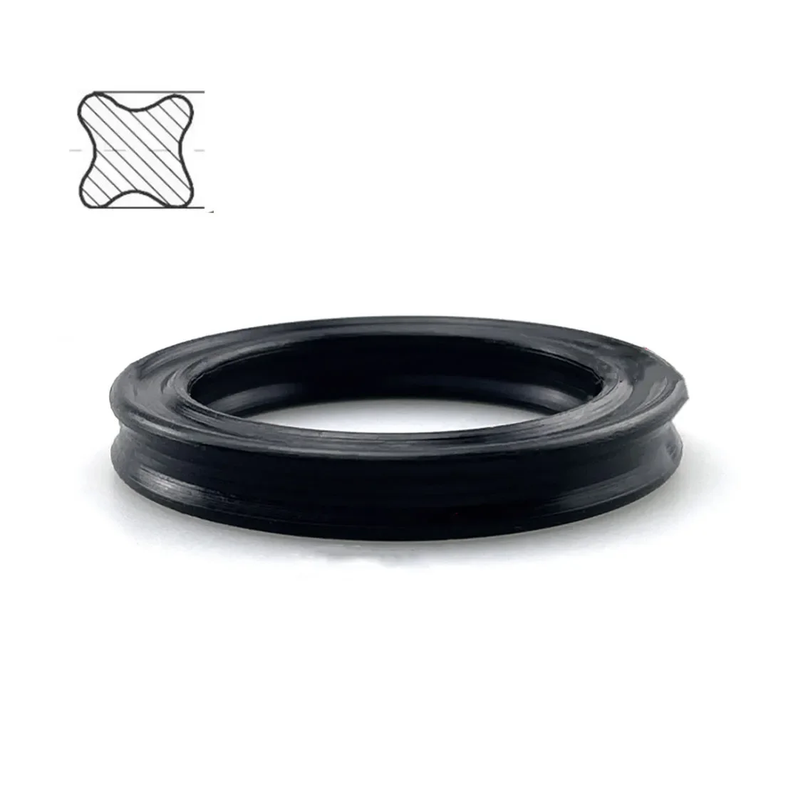 CS 2.62mm Black NBR X-Ring Seals ID 1.2-247.32mm Four Lip Seal Ring Gaskets Oil Resistant and Waterproof