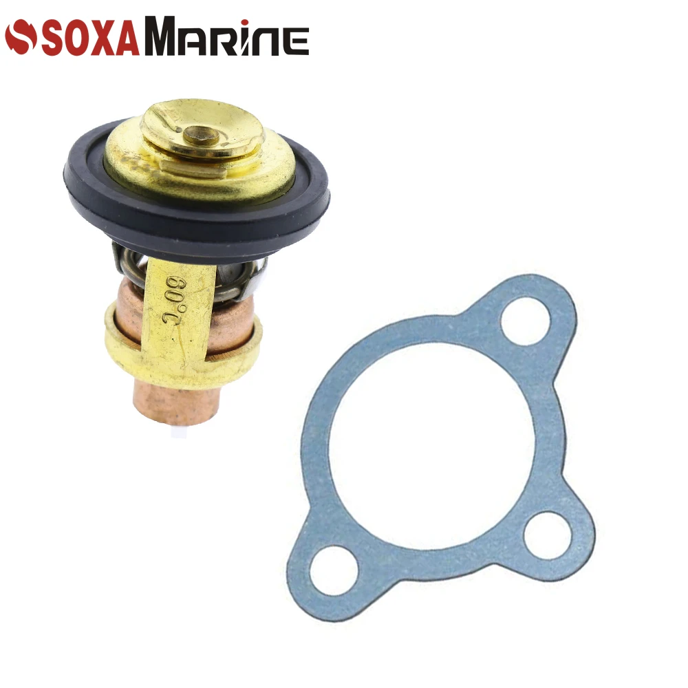 Yamaha Outboard Marine Thermostat 6G8-12411-00 w/ Gasket 6G8-12414-A0Repair Kit