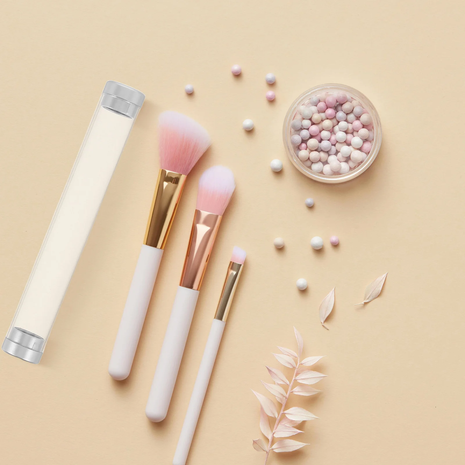 8Pcs Clear Plastic Tweezer Organizer Round Holder Dual Opening Makeup Tool Storage Tube Eyelash Tool Case Makeup Tools