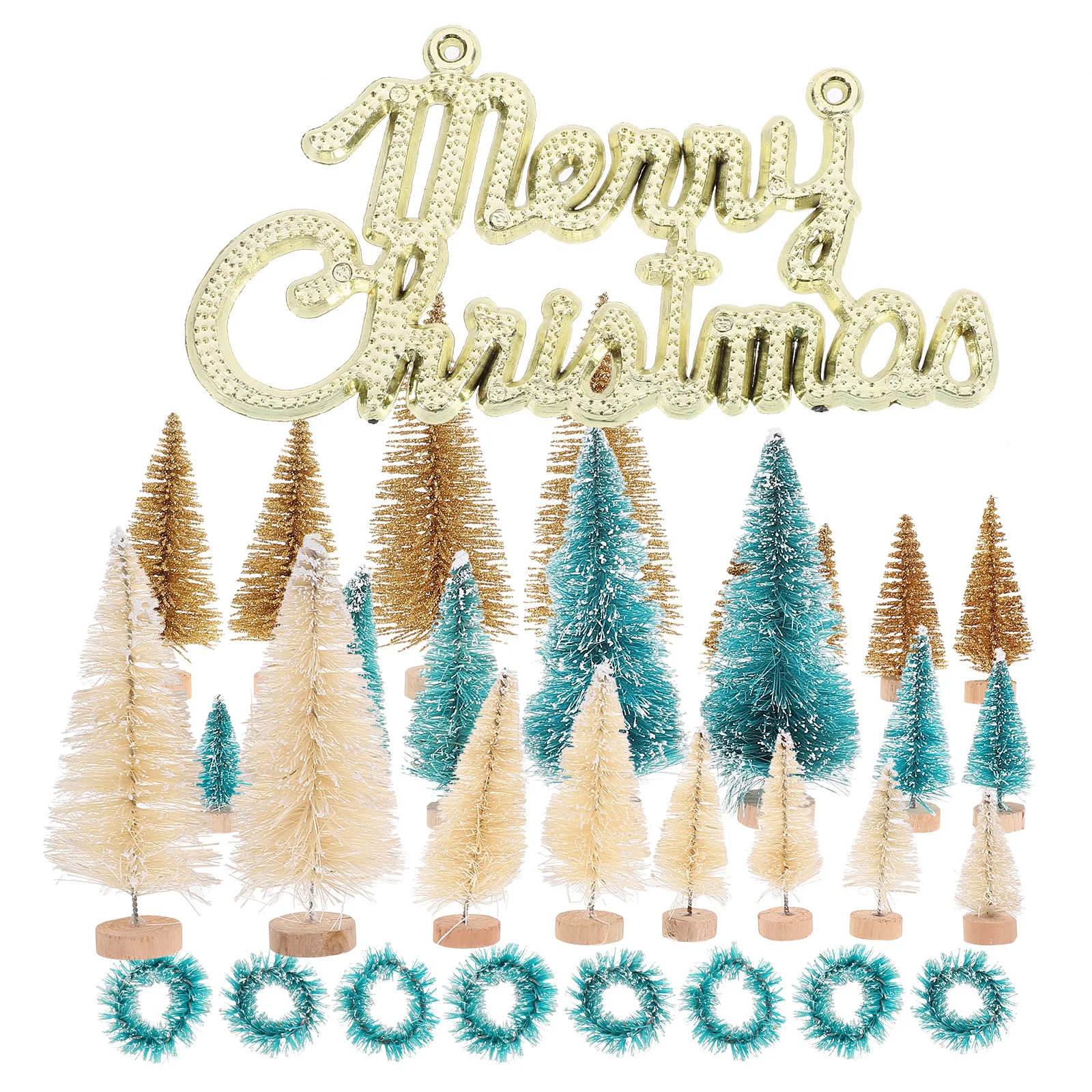 

1Set Mini Pine Tree Artificial Christmas Tree Desktop Xmas Decor Small Tabletop Holiday Party Supplies Decoration