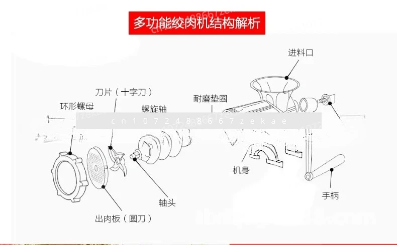 

32 Type Meat Grinder, Sausage Machine, Mixer
