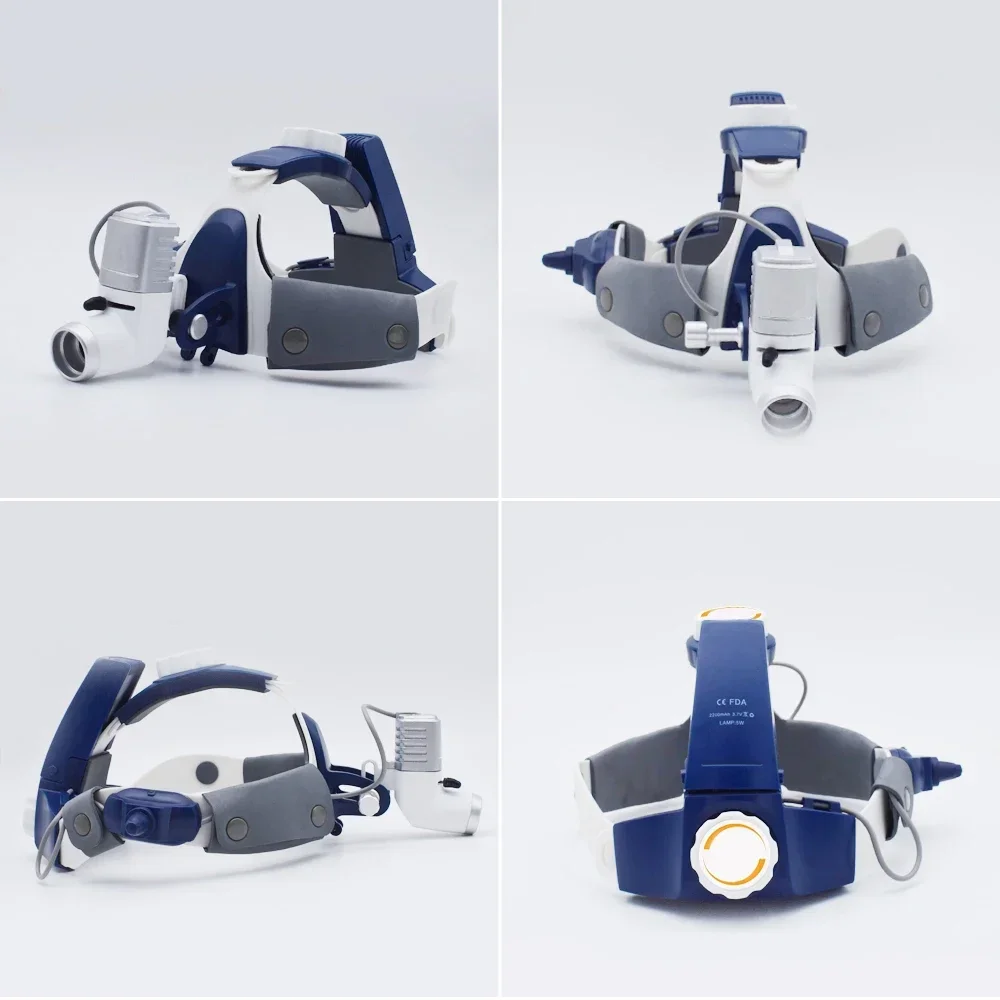 ไฟส่องศัลยกรรมทางการแพทย์แบบ LED รุ่น HF205AY-2 พร้อมแว่นขยาย 2.5 เท่า