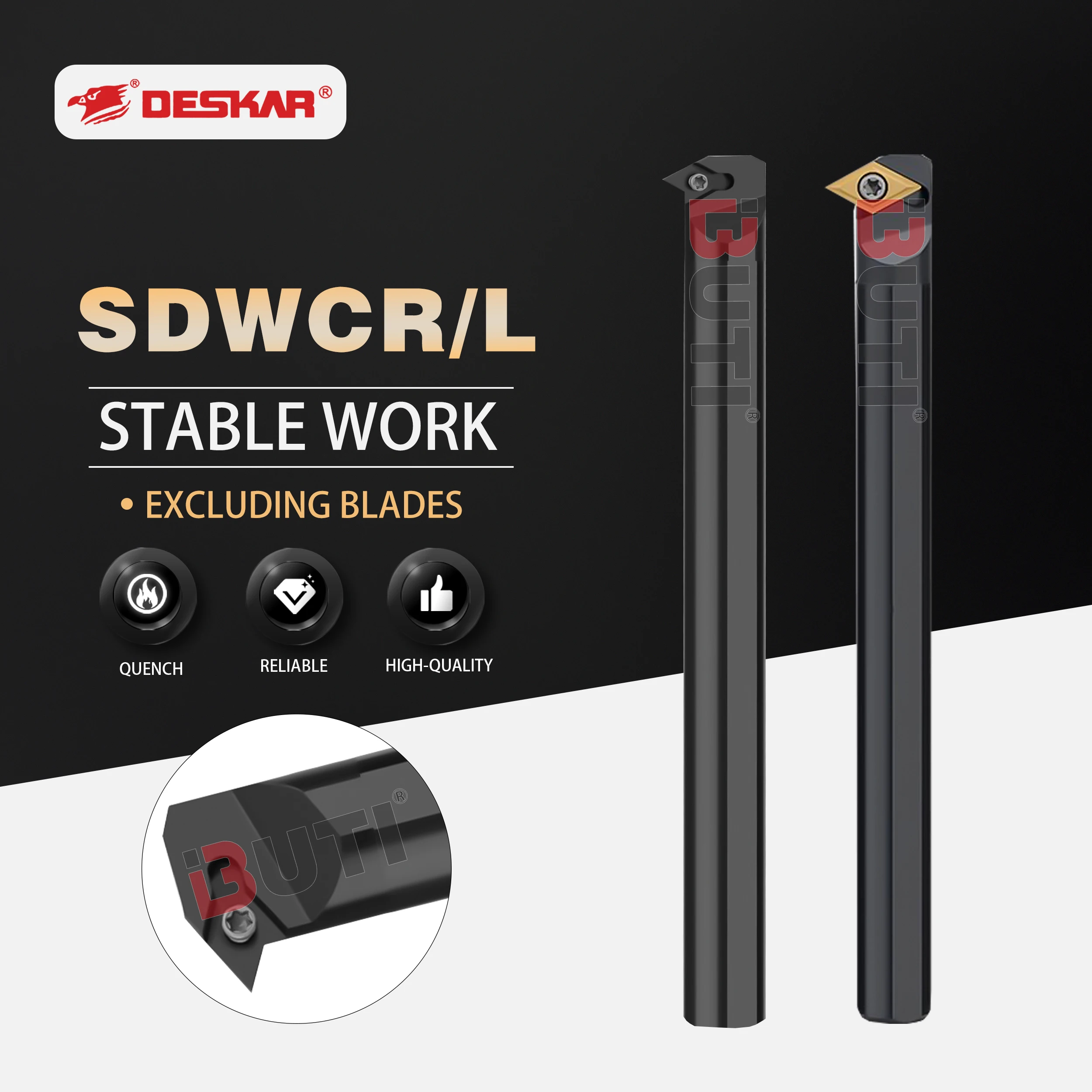 

S10K/S12M/S16Q/S20R/S25S-SDWCR/L07 SDWCR/L11 DESKAR 100% Original SDWCR Series Boring Bar Lathe Tool Use For DCMT07/CCGT07 Blade