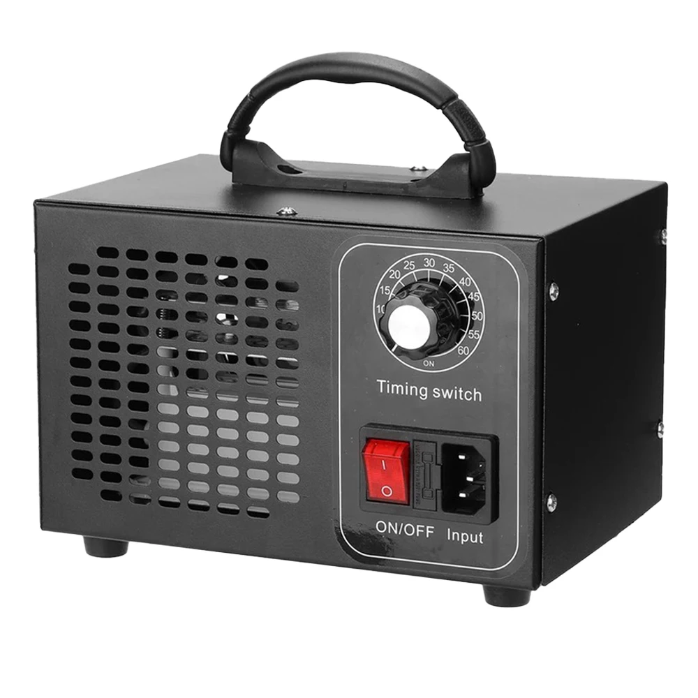 Máquina de ozono portátil, purificador de aire de 60g/H, limpiador de aire para el hogar, coche, oficina, purificación multifuncional, eliminación de humo y olores de mascotas