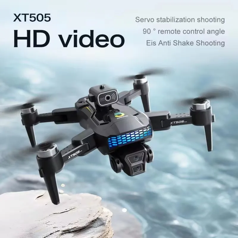 XT505 Drone 4K HD Dual Camera GPS 5G WIFI RC FPV Dron Laser 360° Obstacle Avoidance Brushless Motor Quadcopter Plane Remote