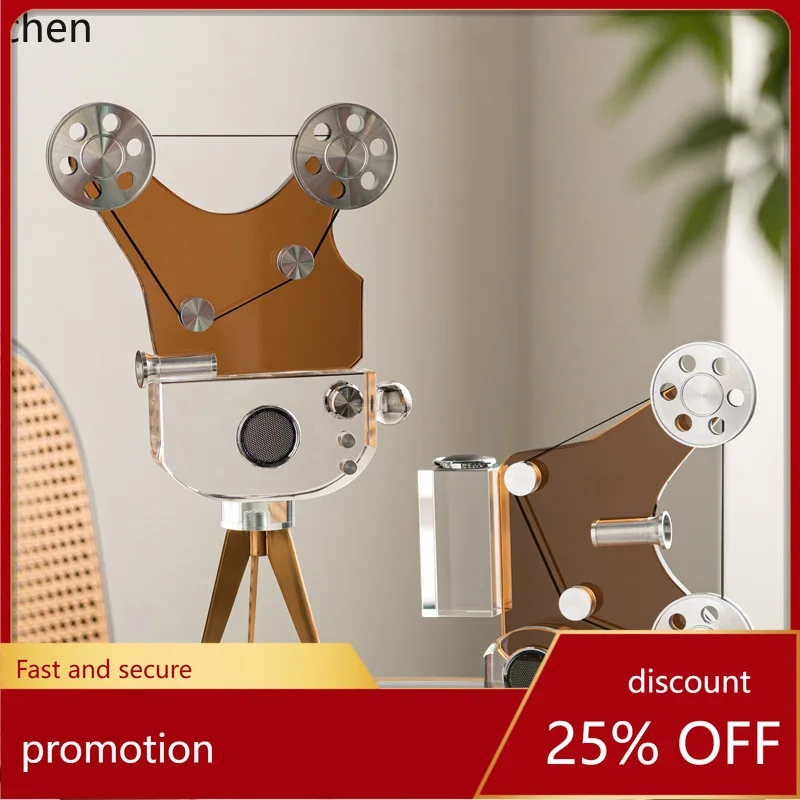 YFY Light Luxury Retro Nostalgic Crystal Phonograph Sample Room Entrance High-end Ornament Clubhouse Homestay