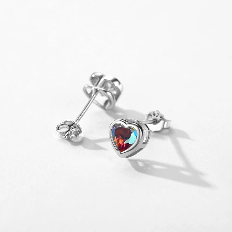 MODIAN Multi-color Hearts Rings 925 Sterling Silver Fashion Exquisite Bracelets Sutd Earrings For Women Party Jewelry Sets