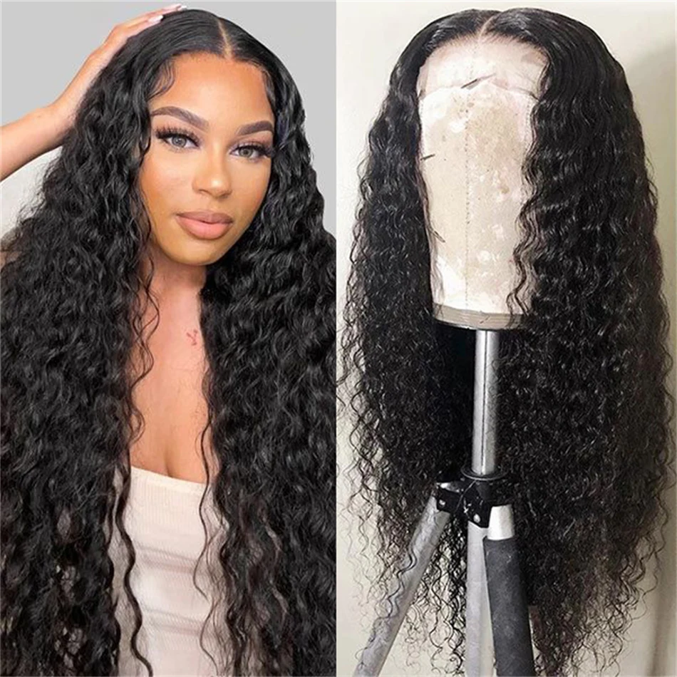 200 Density 30 32 Inch Water Wave 13x4 Lace Frontal Wig Pre Plucked 13x6 Lace Front Wig Brazilian 360 Wigs For Women Human Hair