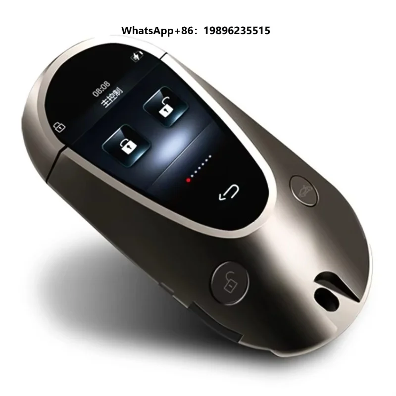 Hot Selling High-grade Universal Smart Remote Control Car Key with LCD Display Aluminum Alloy 12V