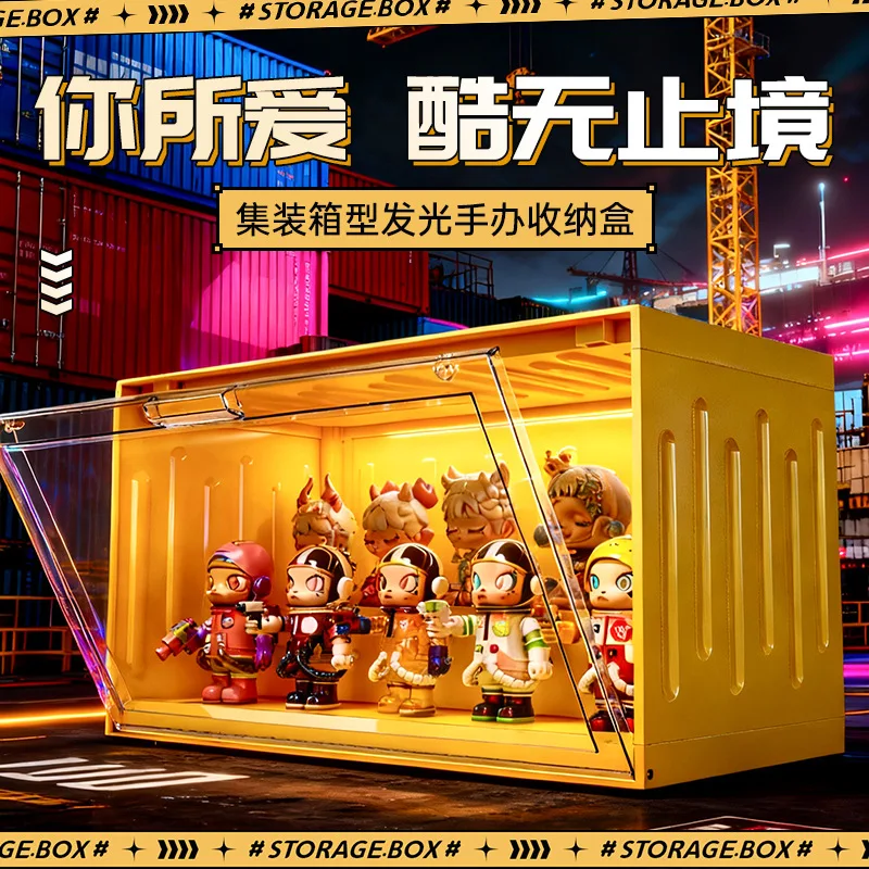 Acrylic Display Case for Blind Box Collection, Transparent Dustproof Showcase for POP MART Figures Dolls Toys and Mini Models