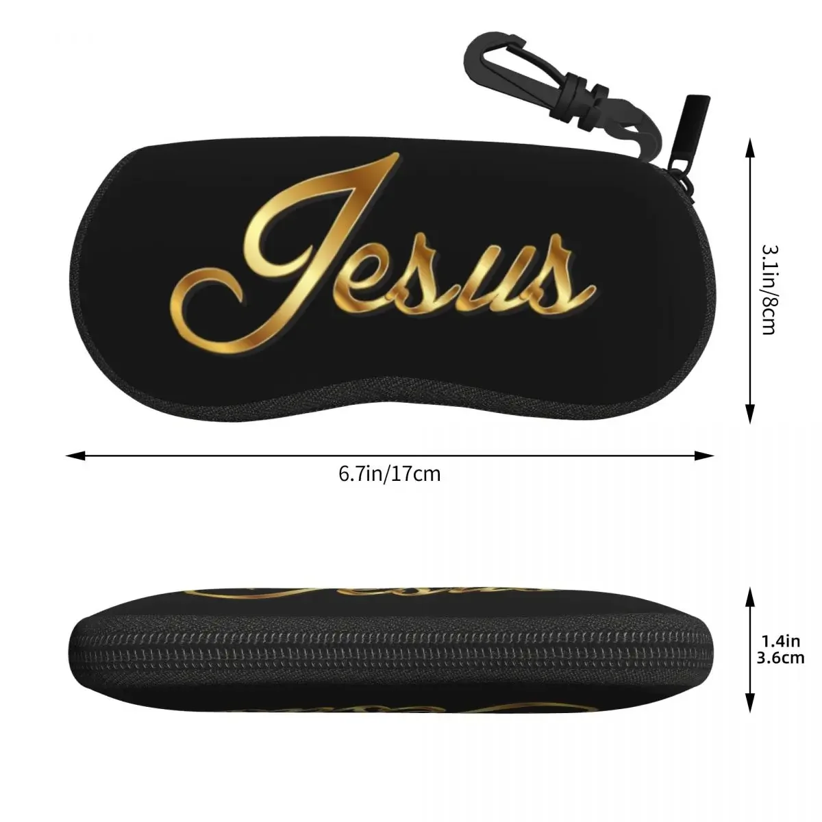 Custom  Eyeglass Glasses Case Soft Christian God Bible Faith Christianity Quote Christ Religious Sunglasses Protective Bag