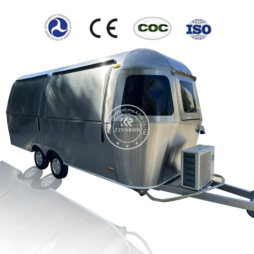 Trailer móvel do alimento rápido do restaurante do caminhão do alimento totalmente equipado quiosque da pizza do café