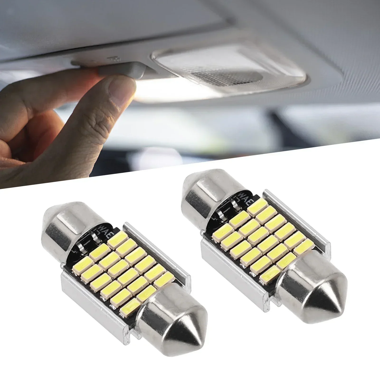 31MM Festoon Light LED luce di lettura luce per auto universale C5W luce di lettura a LED per auto Intelligent IC 12V 300LM 6000k