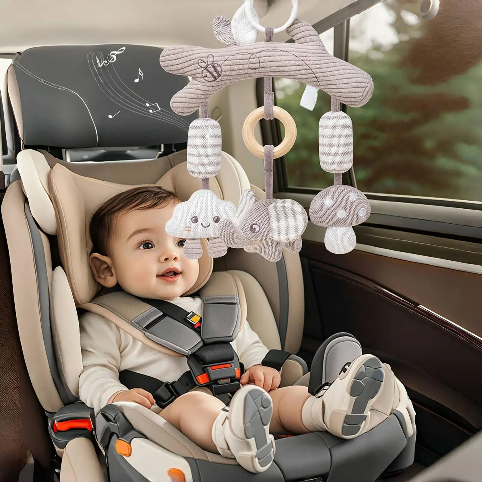 

Baby Stroller Toys Baby Sensory Toys Hangable Wind Chime Learning Activities For Boys Girls Cot Crib Outdoor Park Travel