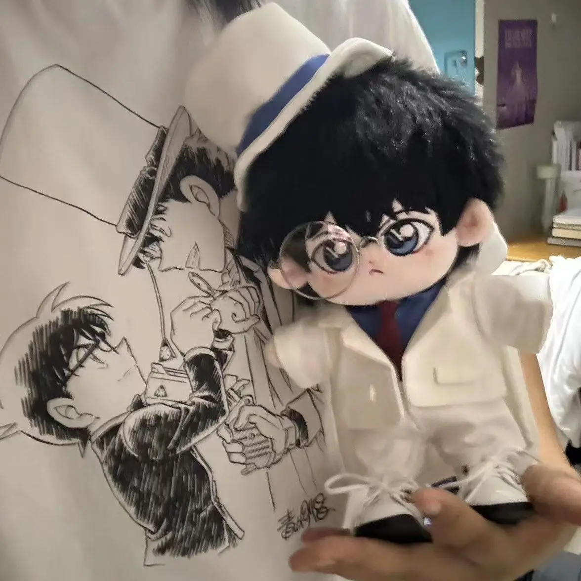 20CM Kuroba Kaito 플러시ie 애니메이션 주변 플러시 드레스 인형 장난감 코스프레 의상 게임 액세서리 인형 어린이 생일 선물