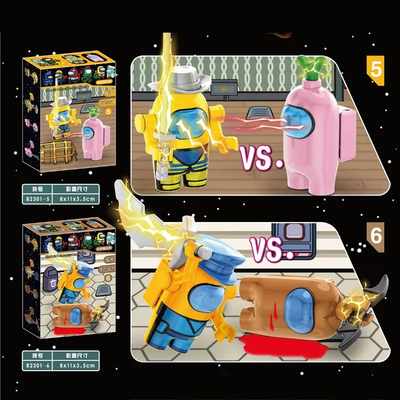 Space game mini-people, astronaut teammates role building blocks, small particles assembled toys children's game theme gifts