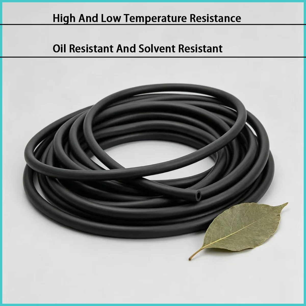 Inner diameter 2-20mm black fluororubber hose suitable for various industrial fluid transportation scenarios