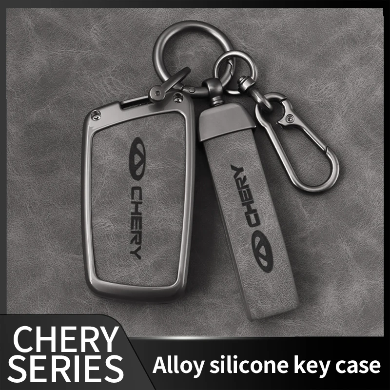 Zinc Alloy Car Key Case Cover Shell For Chery ARRIZO7 E3 E5 A3 A5 Tiggo 2 3 5 3X Fulwin2 Eastar Arrizo M7 Keychain Accessories