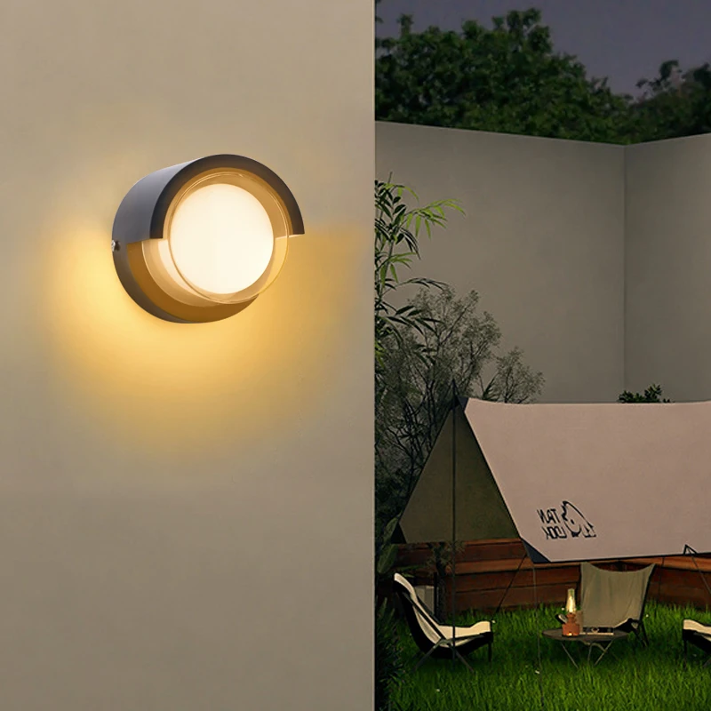 5W Led Outdoor Wall Light Waterproof IP65 Led Outdoor Lighting Porch Lights Balcony Garden Villa Decorate Lights Black