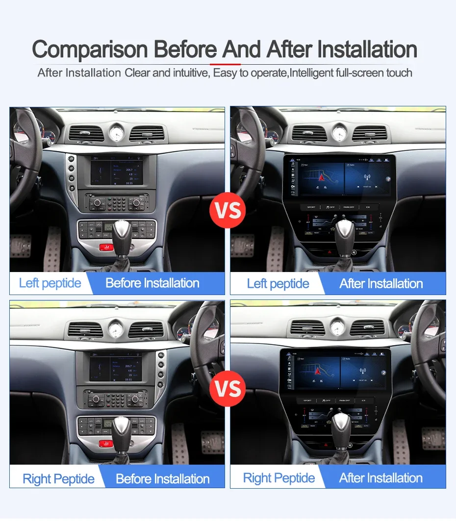 

22-дюймовый Android-экран для Maserati Quattroporte 2013-2020, автомобильный GPS-навигатор, мультимедийное авто стерео радио, обновление блока LHD RHD, новинка