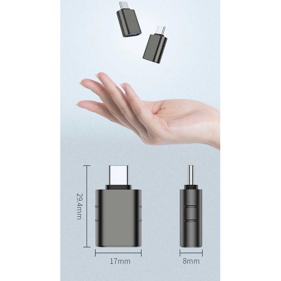 A37T-3Pack USB C To USB Adapter USB C Male To USB3.0 Female Adapter Compatible With For  Pro And Other Type C